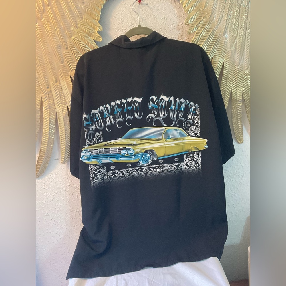Low rider button up shirt Y2K Vintage Street Profile